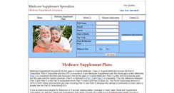 Desktop Screenshot of medicaresupplementspecialists.com